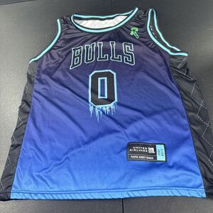 Chicago Bulls Coby White Sub-Zero United Center Giveaway Jersey  Mens L Blue